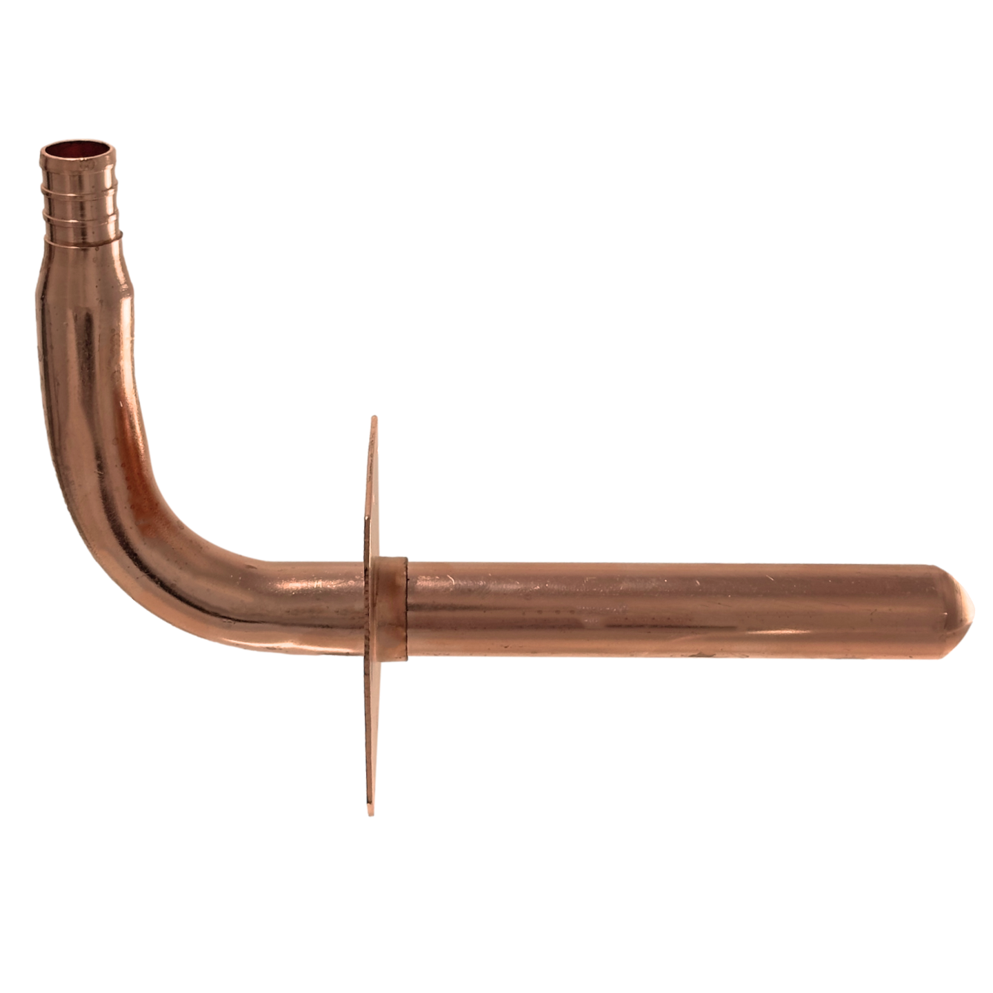 1/2 inch PEX-B Barb Stub Out Elbow with Flange, 3-1/2 inch x 6 inch