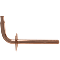 1/2 inch PEX-B Barb Stub Out Elbow with Flange, 3-1/2 inch x 8 inch