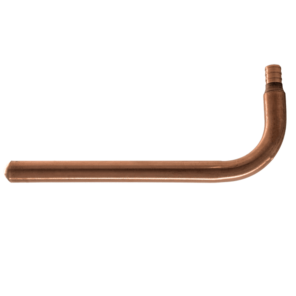 1/2 inch PEX-B Barb Stub Out Elbow, 3-1/2 inch x 8 inch