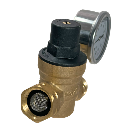 3/4 inch Water Pressure Regulator with Gauge