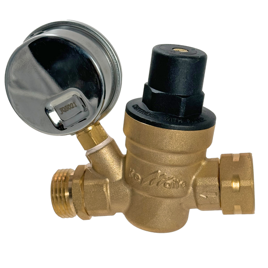 3/4 inch Water Pressure Regulator with Gauge