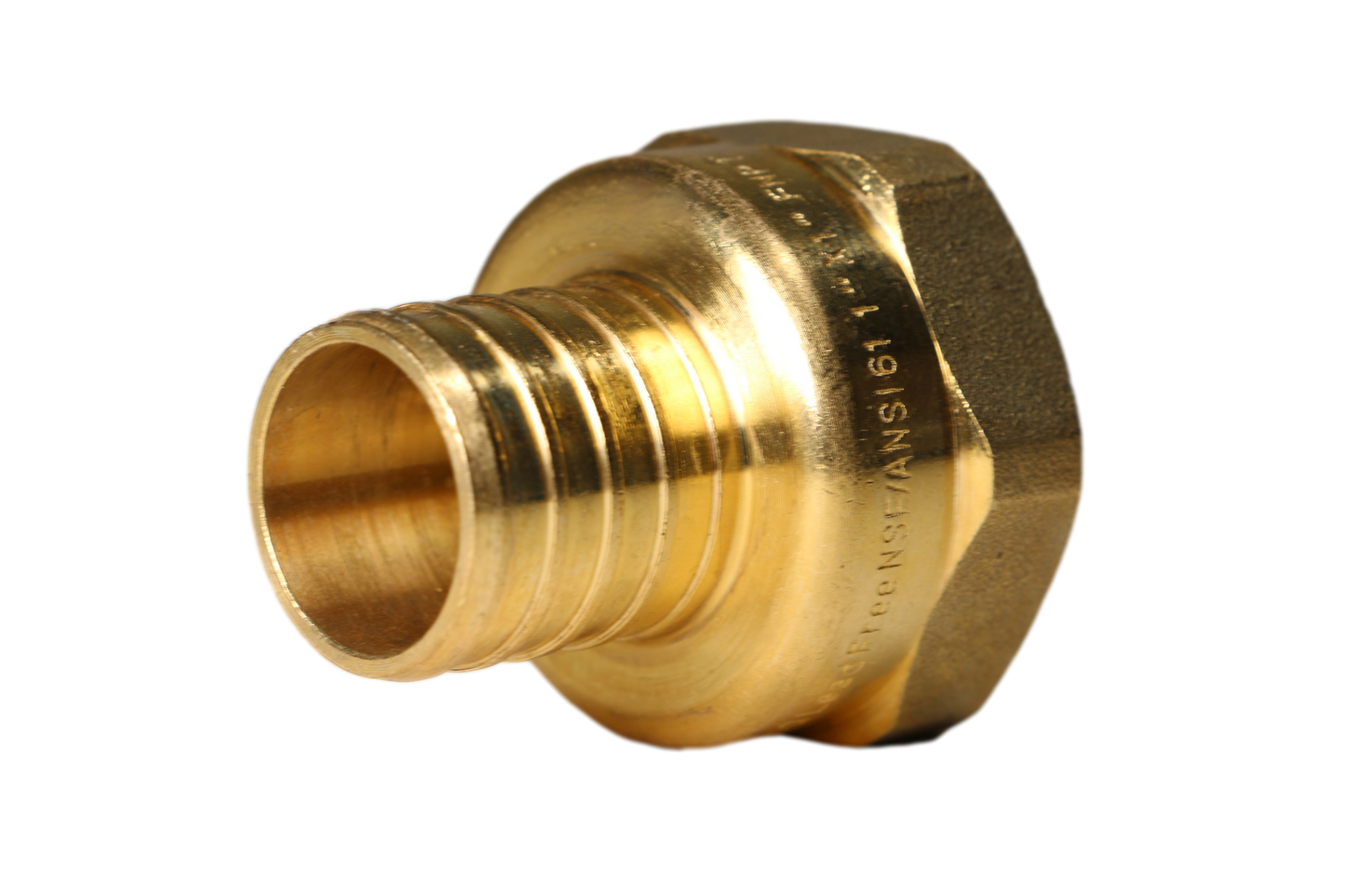  Measuring Barb Crimp Pex 3/4" X 3/4" FEMALE NPT ADAPTER Specifically Barb Crimp Pex Female NPT Adapter