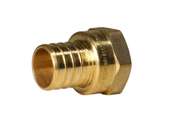 1 Inch PEX-B Barb Crimp X 3/4 Inch FEMALE NPT ADAPTER