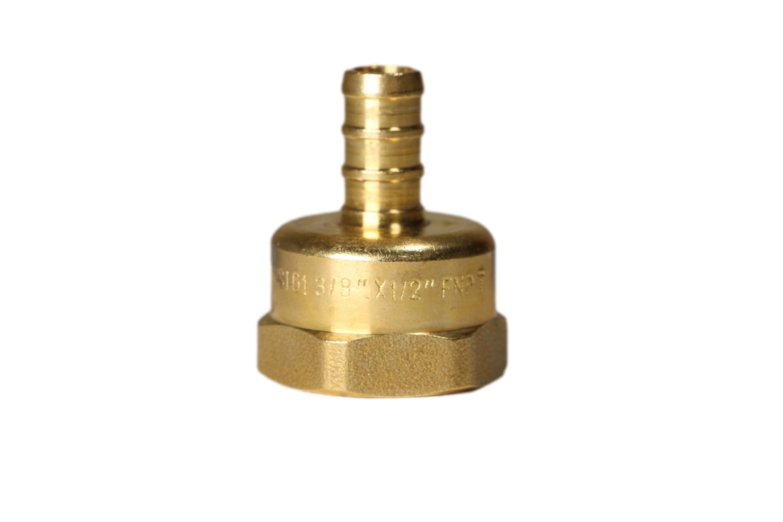 3/8 Inch PEX-B Barb Crimp X 1/2 Inch FEMALE NPT ADAPTER