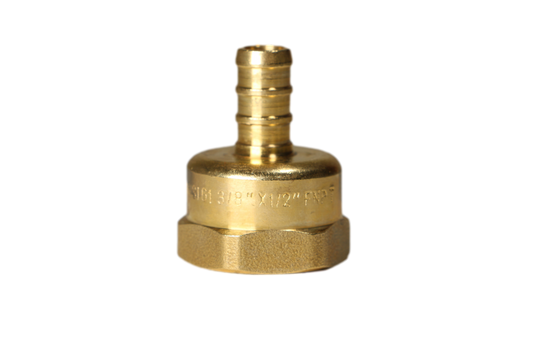 3/8 Inch PEX-B Barb Crimp X 1/2 Inch FEMALE NPT ADAPTER
