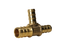1/2 Inch x 3/8 Inch x 3/8 Inch PEX-B Barb Crimp Reducing Tee