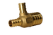 1 Inch x 1/2 Inch x 1/2 Inch PEX-B Barb Crimp Reducing Tee