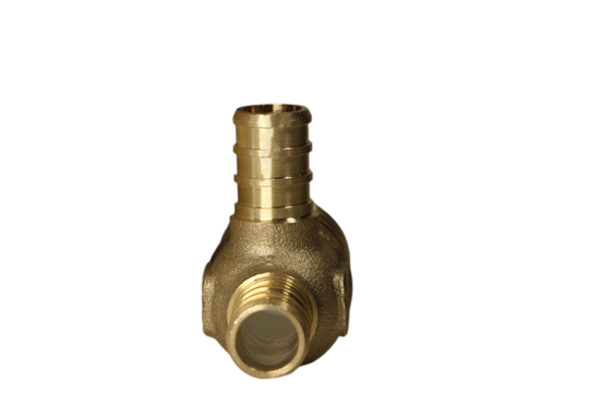 1 Inch x 1/2 Inch x 1/2 Inch PEX-B Barb Crimp Reducing Tee