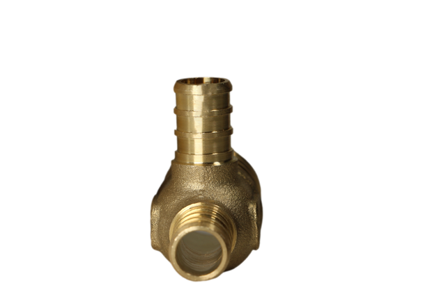1 Inch x 1/2 Inch x 1/2 Inch PEX-B Barb Crimp Reducing Tee