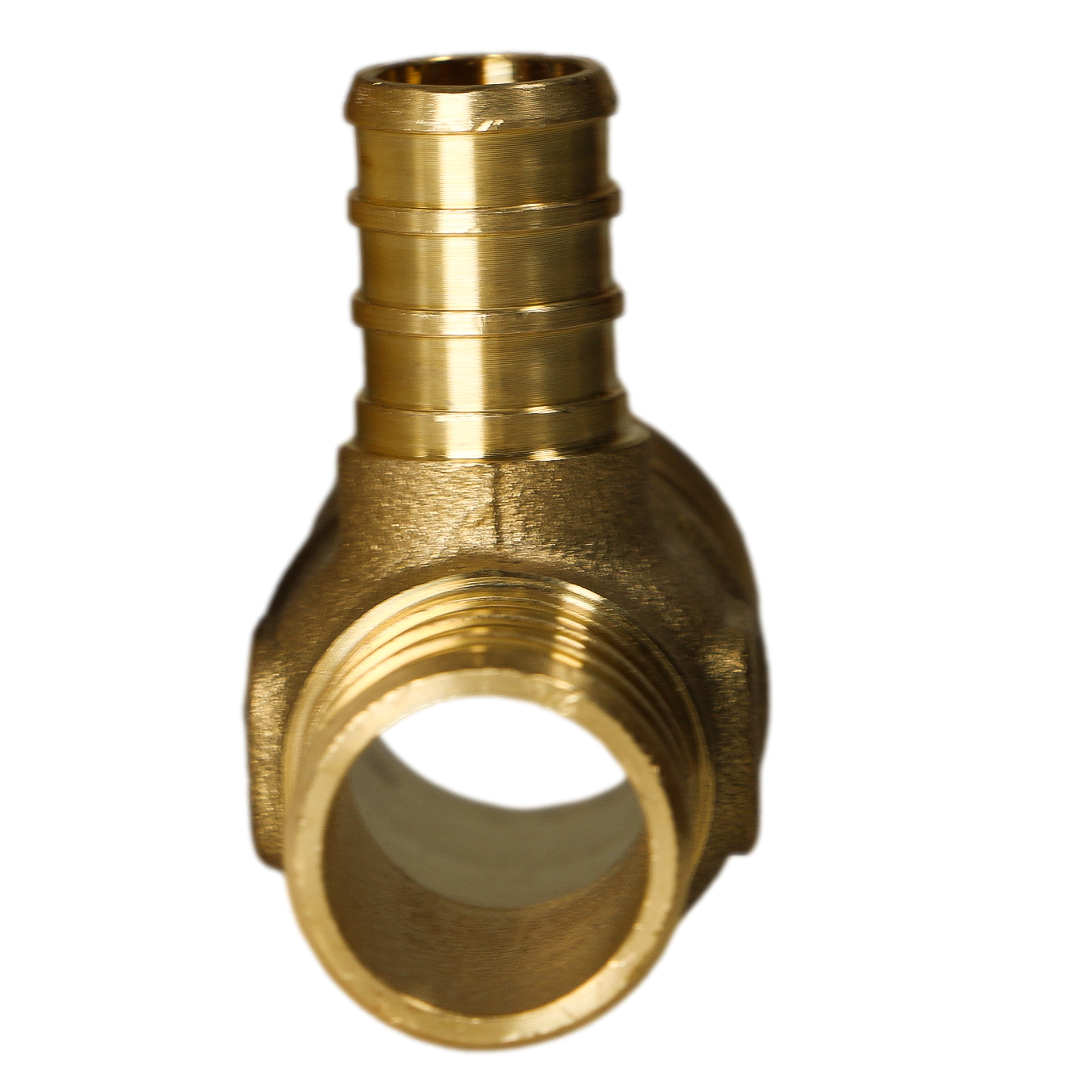 Pex 1 Inch x 3/4 Inch x 1/2 Inch PEX-B Barb Crimp Reducing Tee