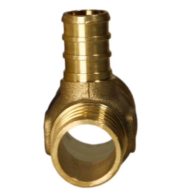 Pex 1 Inch x 3/4 Inch x 1/2 Inch PEX-B Barb Crimp Reducing Tee