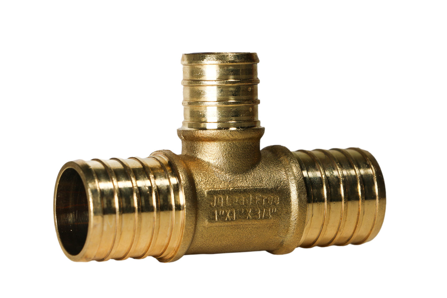 1 Inch x 1 Inch x 3/4 Inch PEX-B Barb Crimp Reducing Tee