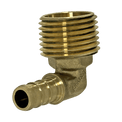 3/8 inch PEX-B Barb x 1/2 inch MNPT Elbow