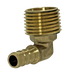 3/8 inch PEX-B Barb x 1/2 inch MNPT Elbow