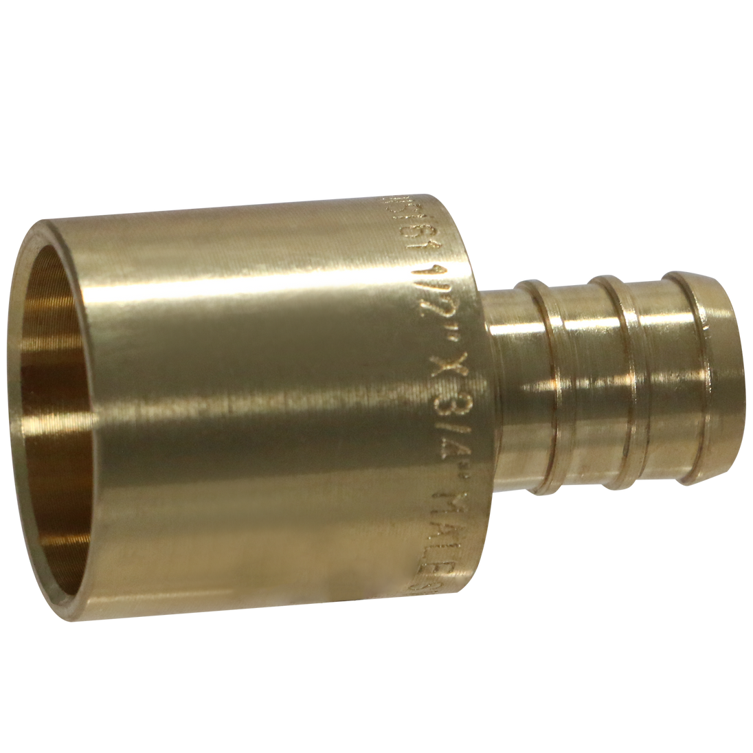 1/2 inch PEX-B Barb x 3/4 inch Male Sweat Adapter