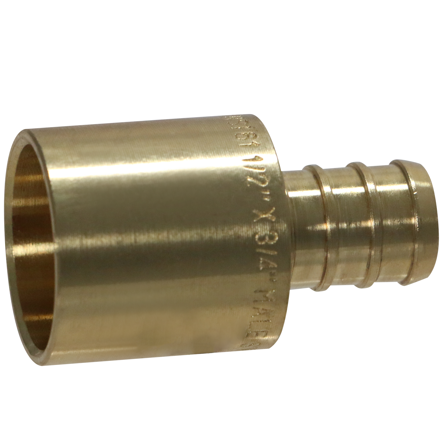 1/2 inch PEX-B Barb x 3/4 inch Male Sweat Adapter