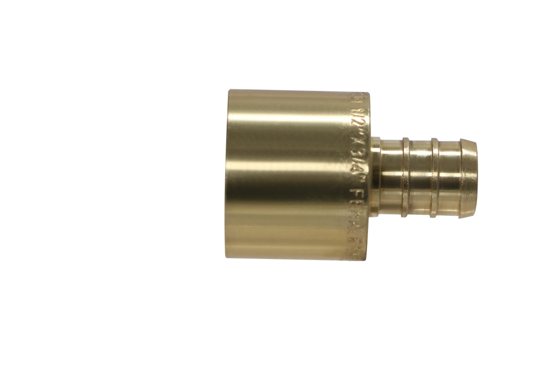 1/2 inch PEX-B Barb x 3/4 inch Female Sweat Adapter