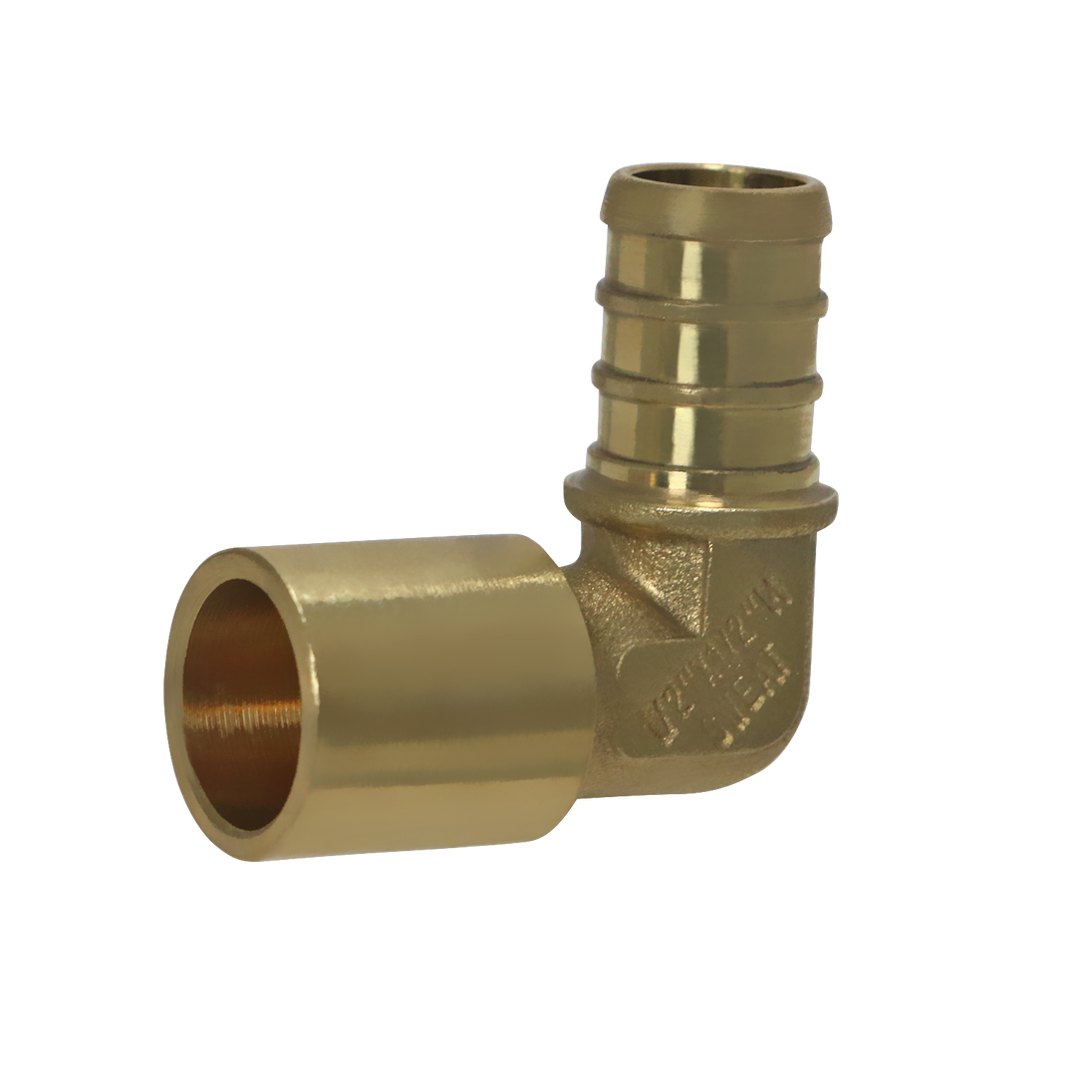 1/2 inch PEX-B Barb x 1/2 inch Male Sweat Adapter Elbow