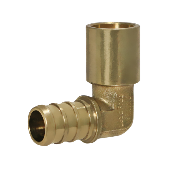 1/2 inch PEX-B Barb x 1/2 inch Male Sweat Adapter Elbow