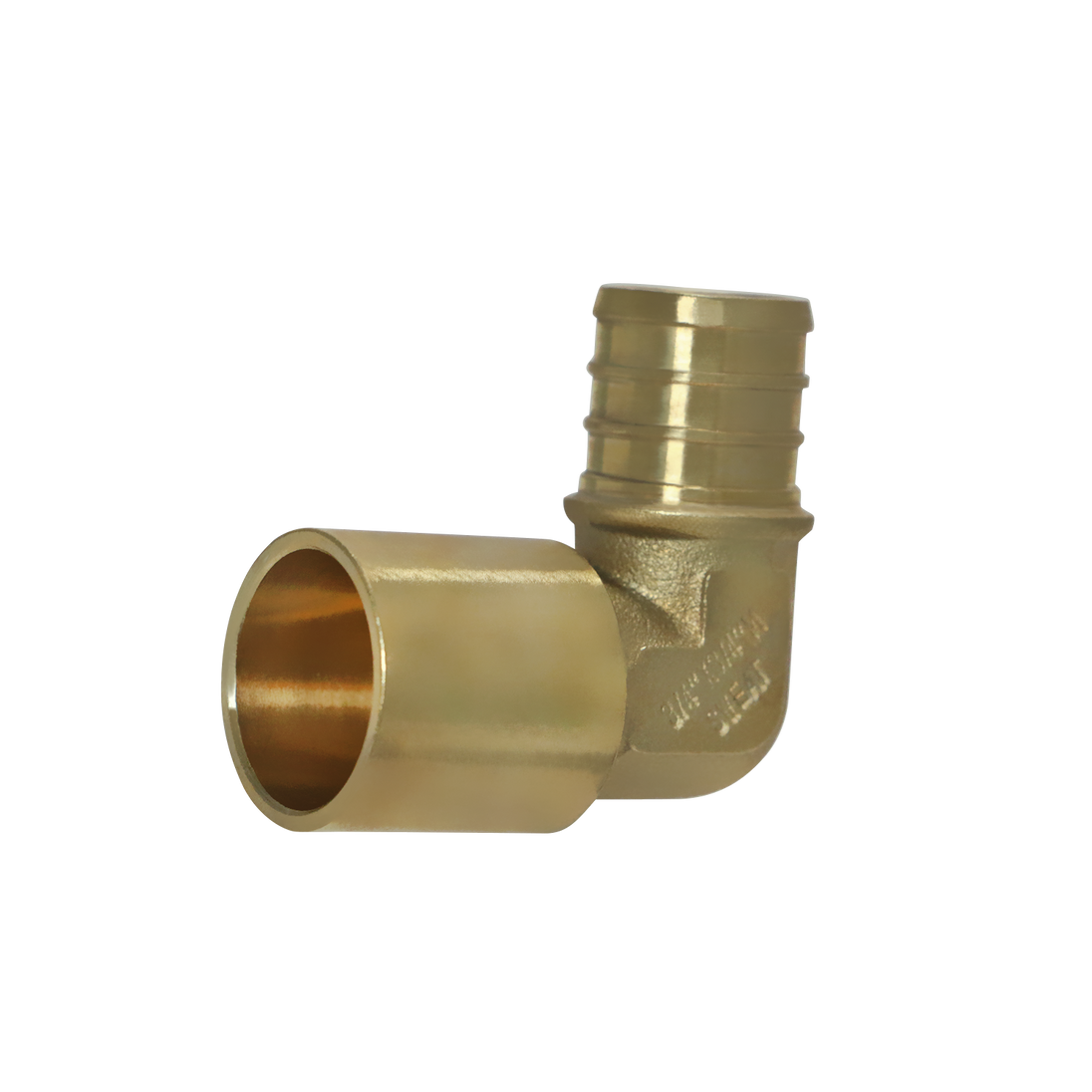 3/4 inch PEX-B Barb x 3/4 inch Male Sweat Adapter Elbow