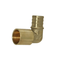 3/4 inch PEX-B Barb x 3/4 inch Male Sweat Adapter Elbow