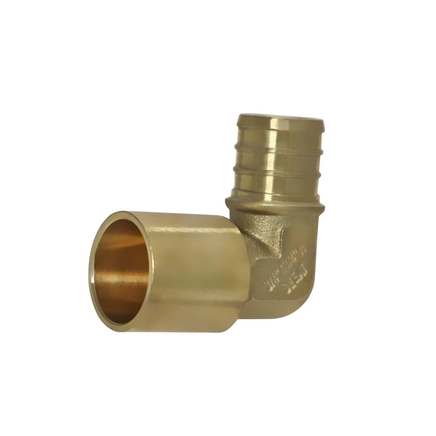 3/4 inch PEX-B Barb x 3/4 inch Male Sweat Adapter Elbow