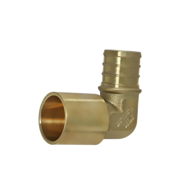 3/4 inch PEX-B Barb x 3/4 inch Male Sweat Adapter Elbow