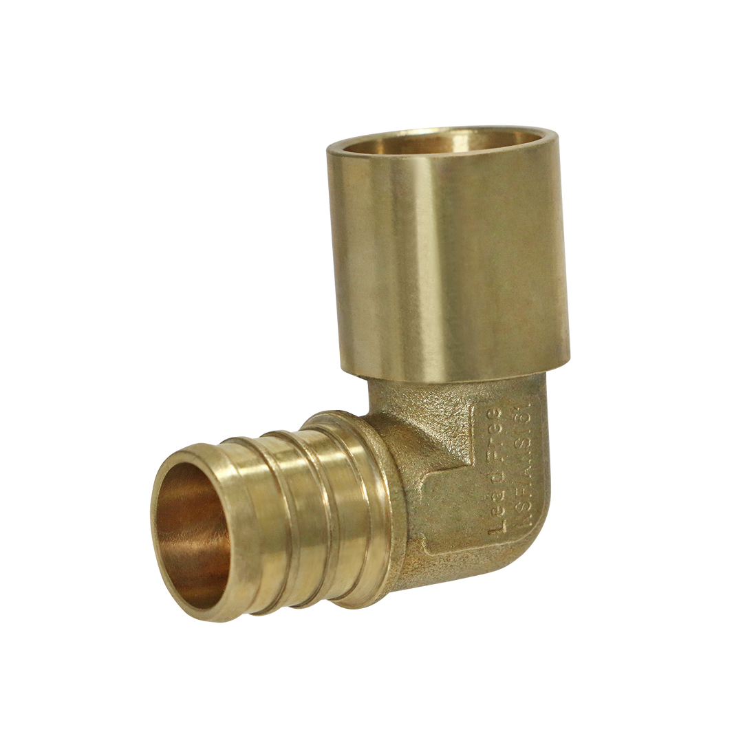 3/4 inch PEX-B Barb x 3/4 inch Male Sweat Adapter Elbow