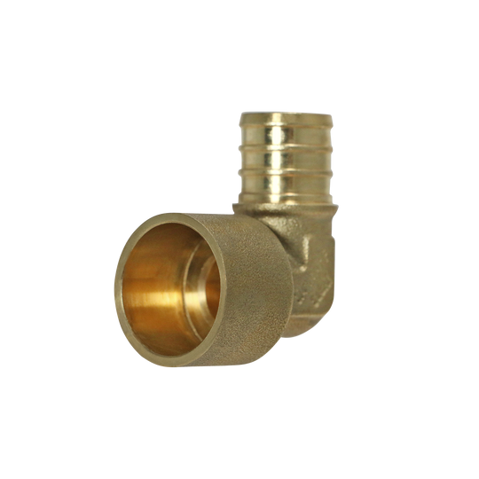 3/4 inch PEX-B Barb x 3/4 inch Female Sweat Adapter Elbow