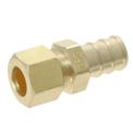 1/2 Inch PEX-B Barb x 3/8 Inch OD Compression Transition Straight Adapter