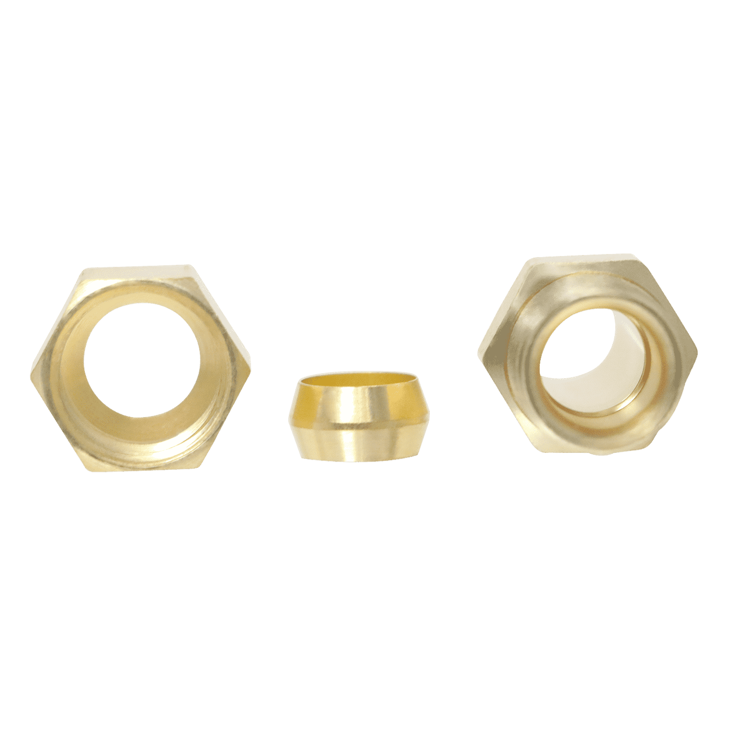 1/2 Inch PEX-B Barb x 3/8 Inch OD Compression Transition Straight Adapter