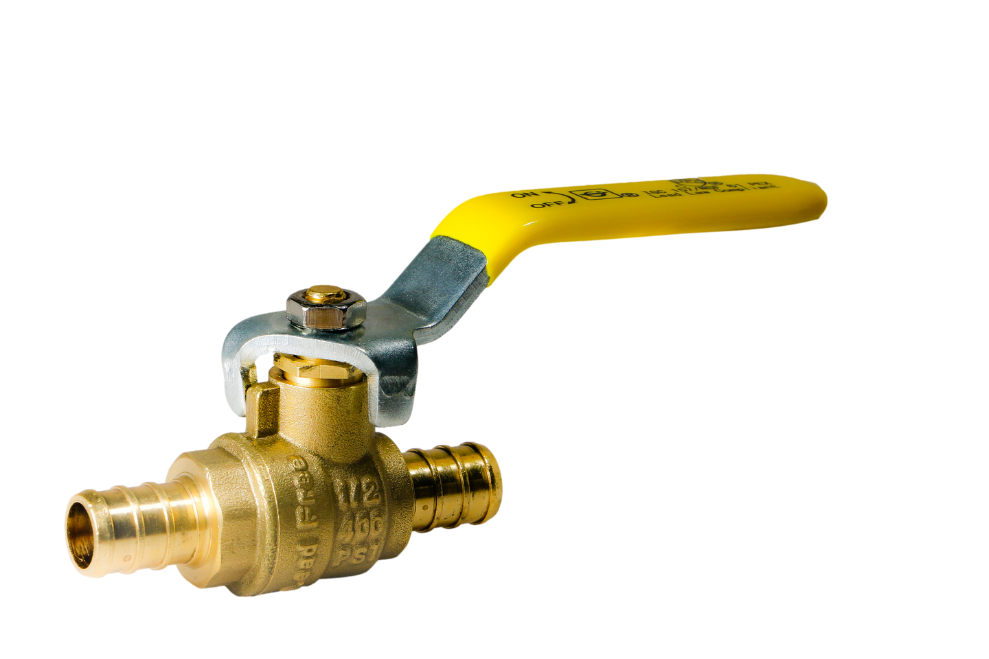 1/2 Inch PEX-B Barb Crimp Ball Valve
