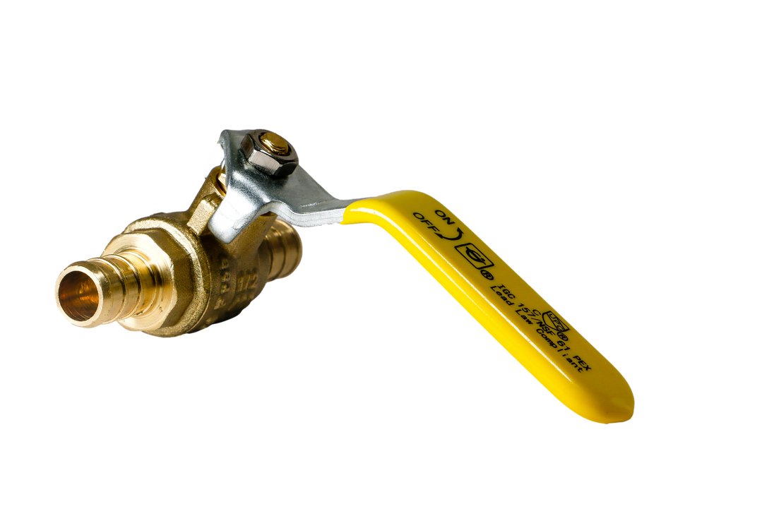 1/2 Inch PEX-B Barb Crimp Ball Valve