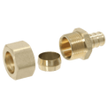 1/2 Inch PEX-B Barb x 5/8 Inch OD Compression Transition Straight Adapter