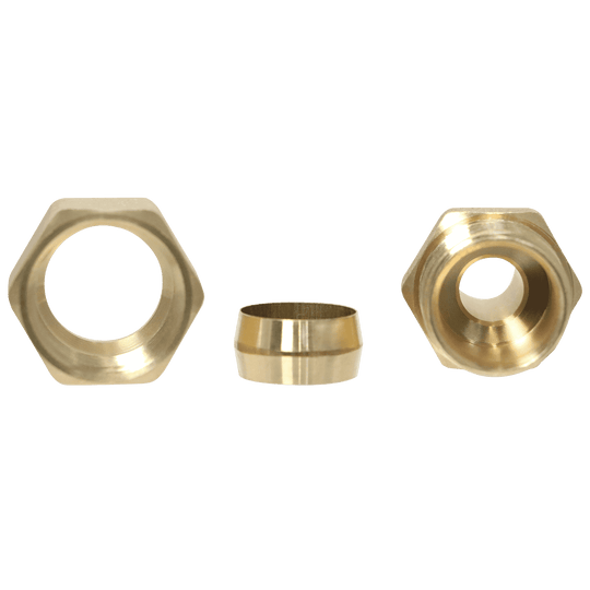 1/2 Inch PEX-B Barb x 5/8 Inch OD Compression Transition Straight Adapter