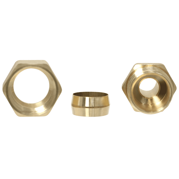 1/2 Inch PEX-B Barb x 5/8 Inch OD Compression Transition Straight Adapter
