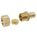 Pex-A Expansion 1/2 Inch x 5/8 Inch OD Straight Expansion Straight Transition Adapter