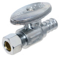 1/2 Inch  PEX-B Barb x 3/8 Inch OD Compression Straight Valve