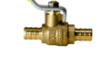 1/2 Inch PEX-B Barb Crimp Ball Valve