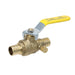 3/4 inch PEX-B Barb Crimp Ball Valve With Drain