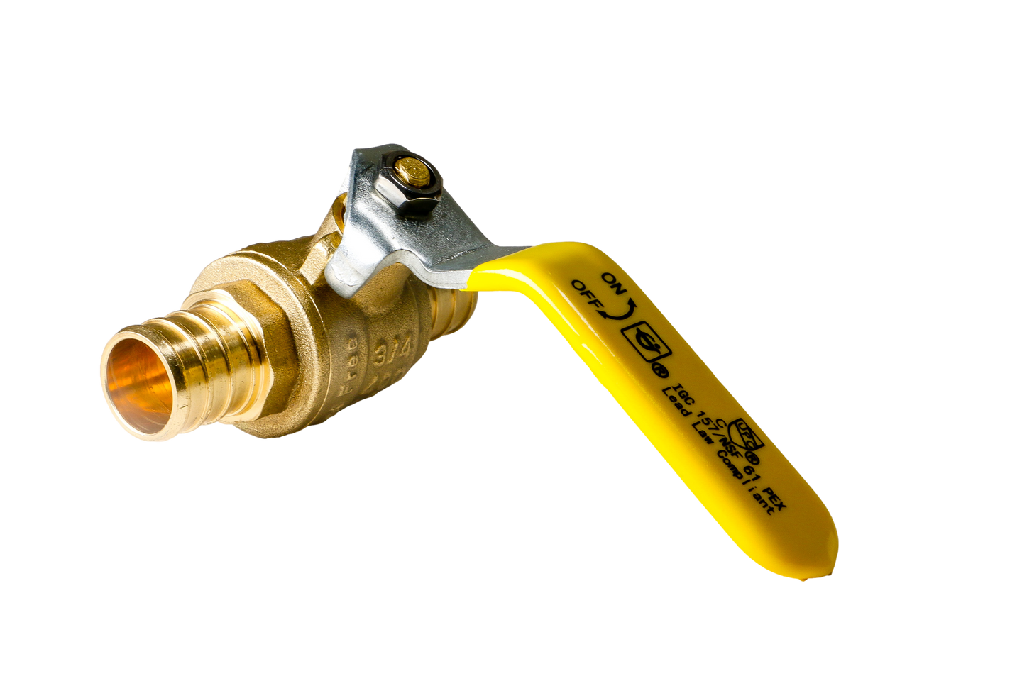 3/4 Inch PEX-B Barb Crimp Ball Valve