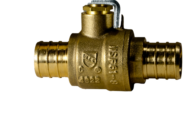 3/4 Inch PEX-B Barb Crimp Ball Valve