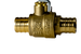 3/4 Inch PEX-B Barb Crimp Ball Valve