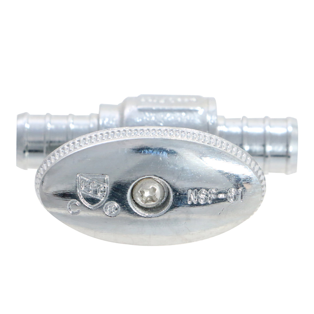 1/2 inch PEX-B Barb Crimp Mini Straight Valve