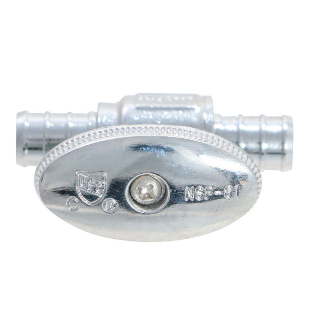 1/2 inch PEX-B Barb Crimp Mini Straight Valve