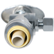 Push-to-Connect 1/2 x 1/4 inch Compression Angle Stop Valve