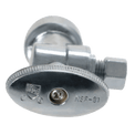 Push-to-Connect 1/2 x 1/4 inch Compression Angle Stop Valve