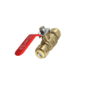1/2 inch Push-to-Connect Ball Valve, Red (Hot)