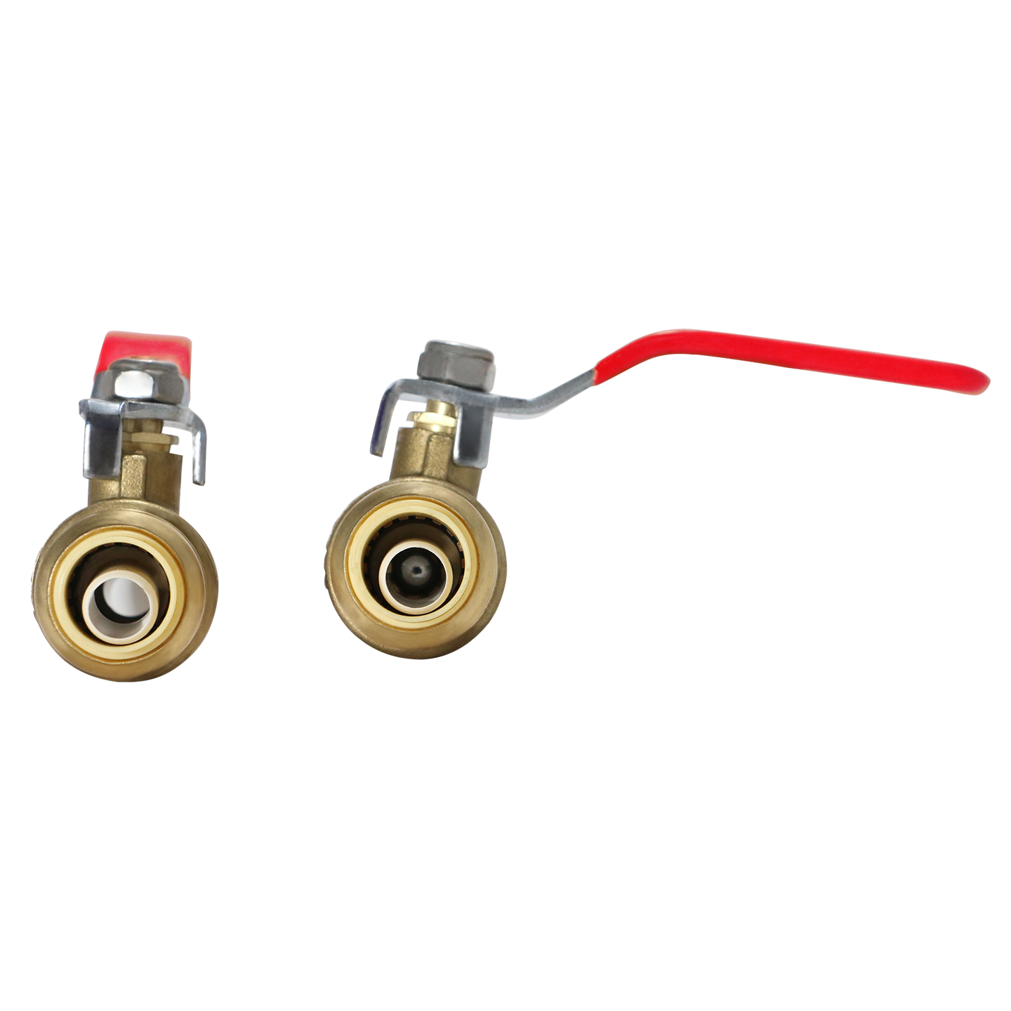 1/2 inch Push-to-Connect Ball Valve, Red (Hot)