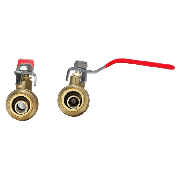 1/2 inch Push-to-Connect Ball Valve, Red (Hot)